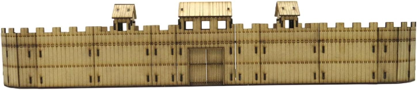 1/72 Fortress Model Building Kits, Unassembly 3D Puzzles Camp Architecture Scene for Architecture Model Sand Table, Micro Landscape Decoration, 16cmx13cmx10cm