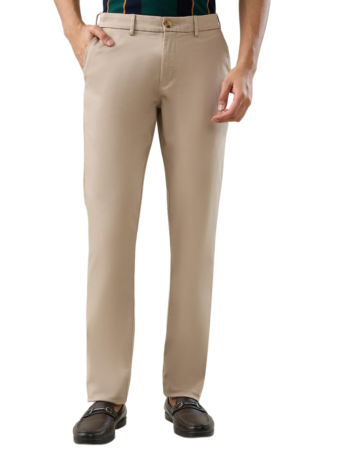 colorplus Slim Fit Fawn Men Trouser-picture-10
