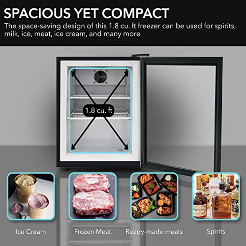 Whynter Cdf-177Sb Countertop Reach-In 1.8 Cu Ft Display Glass Door Freezer, White, One Size #TOP3