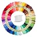 Cuttte 100 Colors Embroidery Floss with 20 Pieces Floss Bobbins, Numbered Embroidery Thread Friendship Bracelets Strings Embroidery Strings for Arts and Crafts