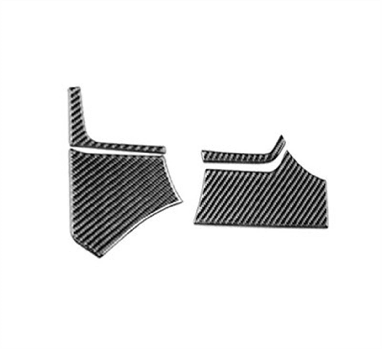 Real Carbon Fiber Car Interior Dashboard Decoration Stickers Cover for Tesla Model X 2016-2020 S 2012-2020 Anti-dust(Steering Wheel RHD)