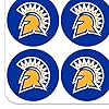 San Jose State University Primary Logo Planner Calendar Scrapbooking Crafting Stickers #1