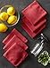 DII Microfiber Multi-Purpose Cleaning Cloths Perfect for Kitchens, Dishes, Car, Dusting, Drying Rags, 12 x 12, Set of 6 - Wine
