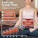 Cordless Red Light Therapy Belt with Massager, 5000mAH Magnetic Controller, Portable Near Red Infrared Light Therapy Wrap for Body, 660nm&850nm, Red Light Therapy Device for Back Waist Muscle Relief.