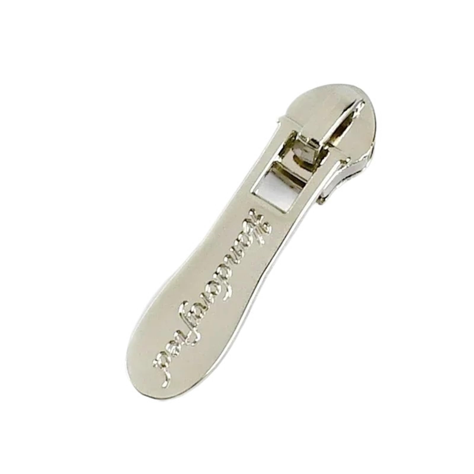 20 Piezas Deslizadores De Cremallera Metal for Cremalleras Nailon, Por Metro, Bolsa Costura, Tiradores, Cabezales, Kits Reparación, Accesorios DIY, 5#(ZT914-Silver)