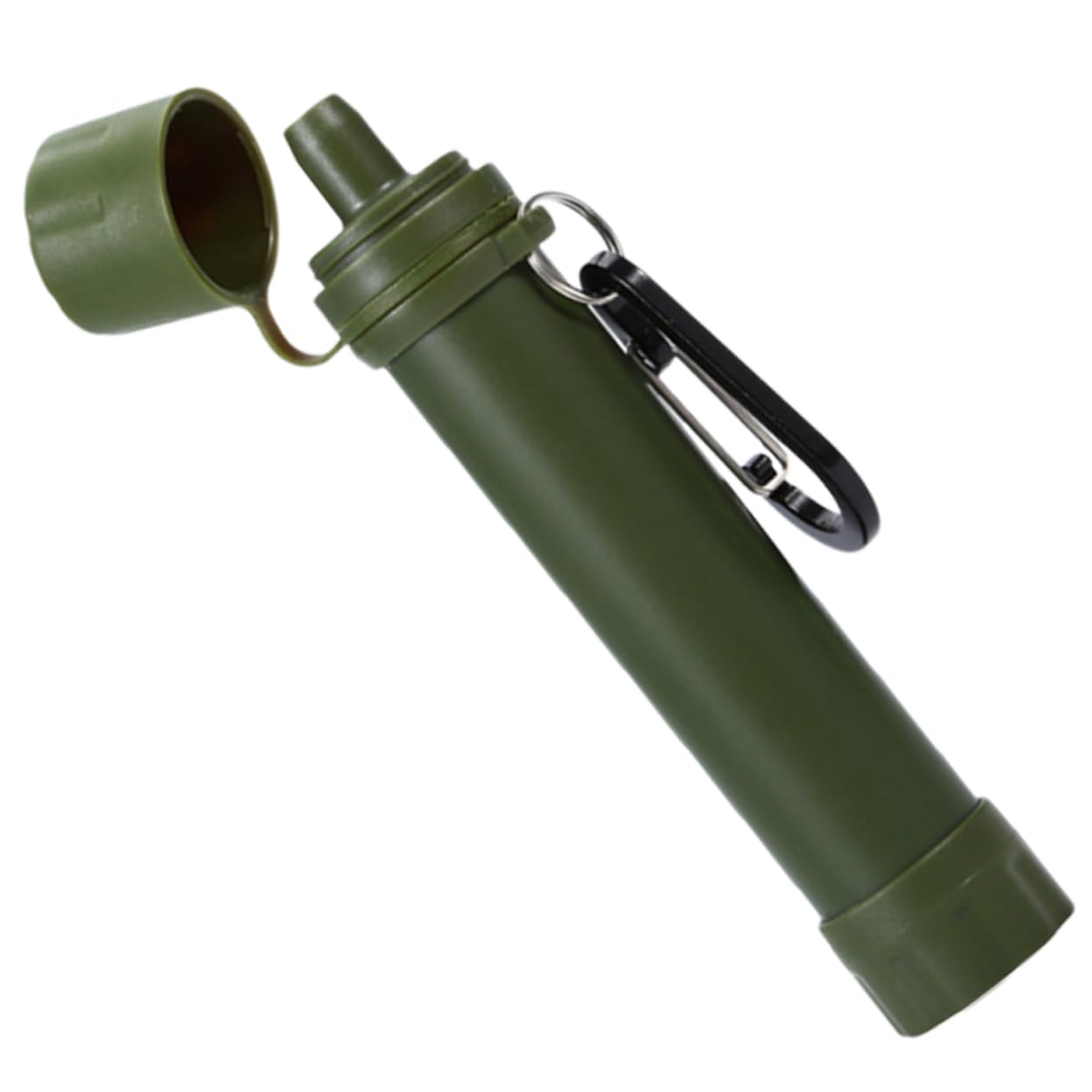 Abaodam 3 Pezzi Paglia che beve la vita Compatto depuratore d'acqua di sopravvivenza depuratore d'acqua portatile Emergenza del filtro dell'acqua sopravvivenza del depuratore d'acqua AbS