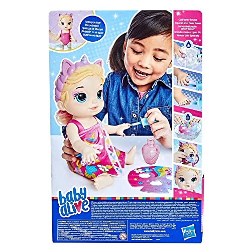 Image of Hasbro Collectibles - Baby Alive - Glam Spa Baby Doll, Unicorn, Blonde Hair
