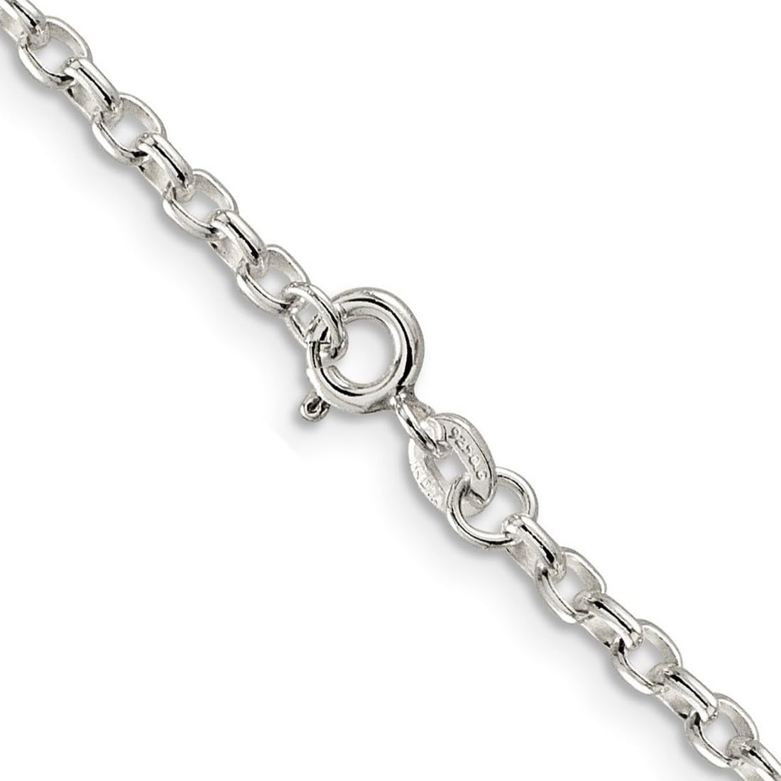 Federring aus 925er Sterlingsilber, 2,75 mm, oval, Geschenk für Mama