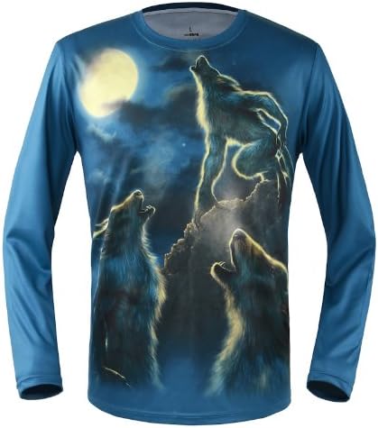 CANHUA 1pc Charm Animal Print t Shirt Man Clothes Printing Hot 3D Visual Creative Personality Skull T-Shirt Blike shirt-06 Size(M,L,XL,XXL)