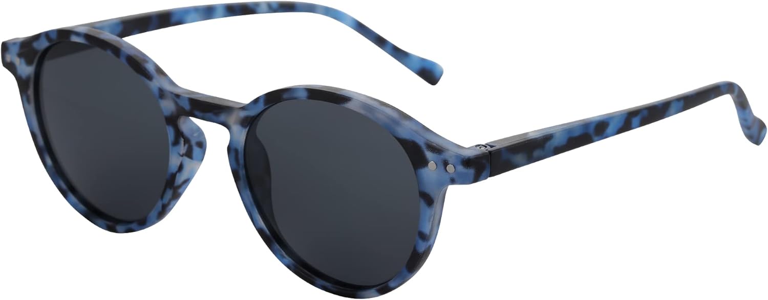 ZENOTTIC Gafas de sol redondas polarizadas elegantes lentes de sol para hombres y mujeres retro clásico selección de varios estilos NegroAzul ZENOTTIC Gafas de sol redondas polarizadas elegantes lentes de sol para hombres y mujeres retro clásico selección de varios estilos NegroAzul