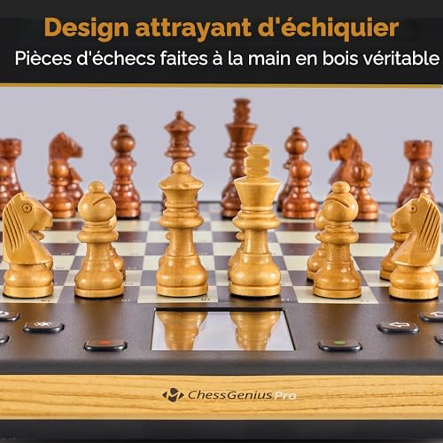 Ordinateur d'échecs en bois véritable MILLENNIUM ChessGenius Pro Edition
