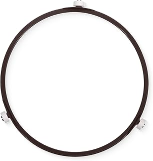 7 Inch Microwave Turntable Ring Replacement with 14mm Rollers, Microwave Accessories Rotating Inner Ring Durable Plastic Microwaves Rings for Turntable Oven Tray Roller Rings Spinner Replacement
