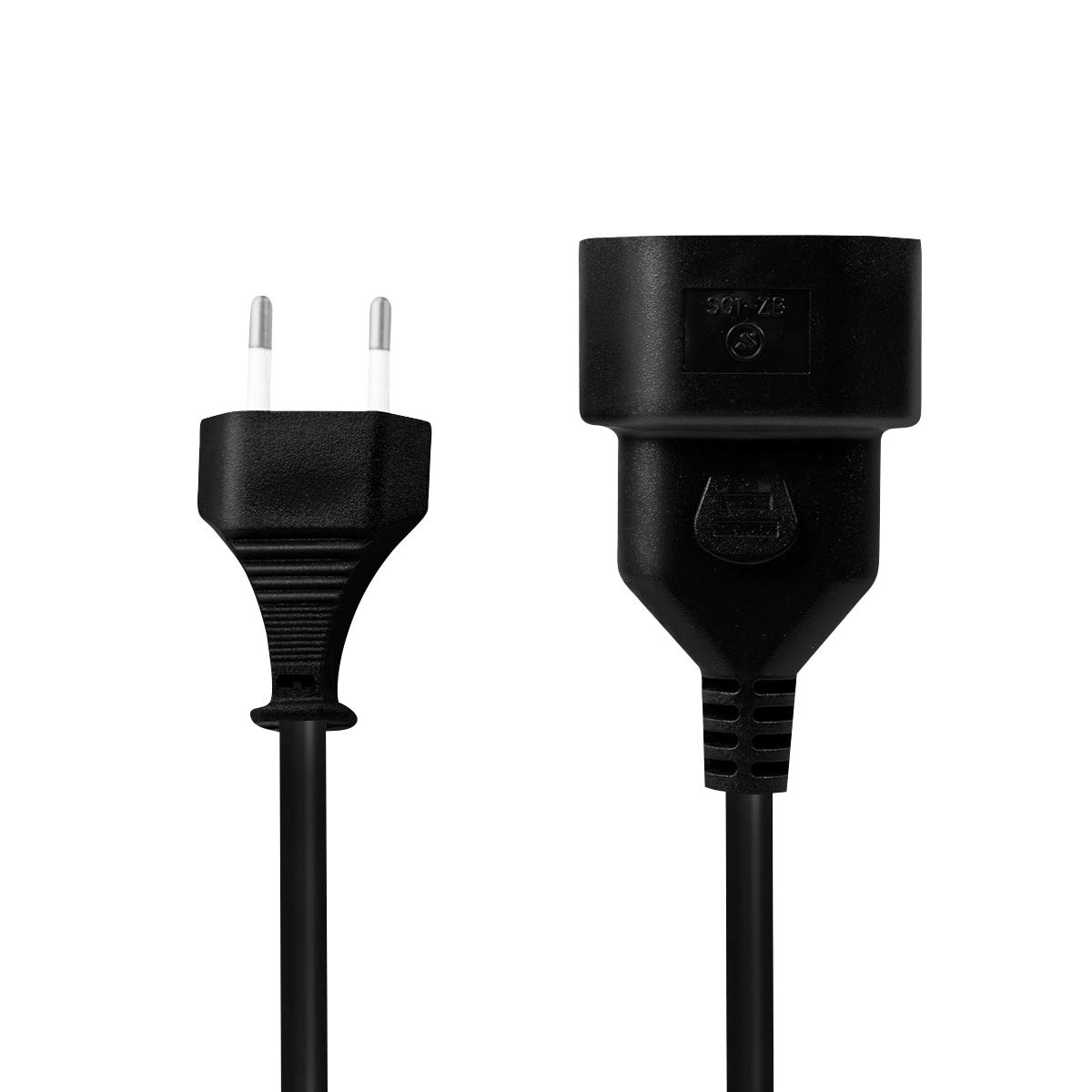 LogiLink Power Cable Euro CEE 7/16 Plug to Plug 2 m Black
