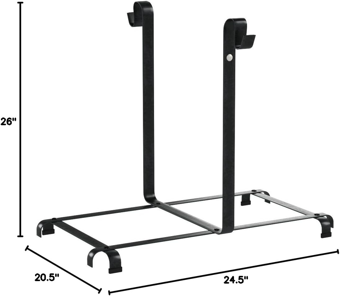 Enclume Carrier Bag Log Rack, Hammered Steel