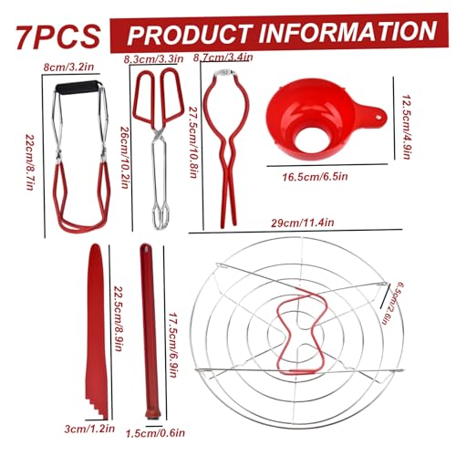 Set de enlatado para conservas caseras en baño de agua con mangos ergonómicos 4