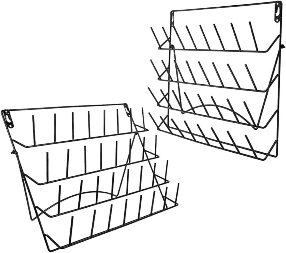MAGICLULU Efficient Space Utilization Wall Storage Rack Metal Wall Mount Drying Rack Cup Holder Home Organization