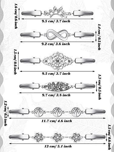 Image of Hicarer 6 Pieces Vintage Shirt Dress Cardigan Clip, Waist Clip for Women, Sweater Shawl Brooch Jacket for Clothing