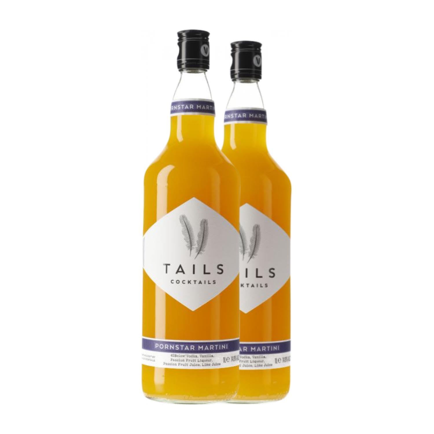 Schnaps Bacardí Tails Passion Fruit Martini 1 L (Karton mit 2 Flaschen von 1 L)