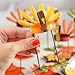 Factory Direct Craft Set of 6 Warm Autumn Painted Metal Turkey Candle Holders.