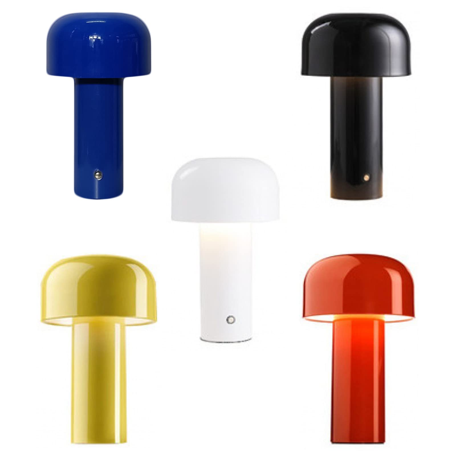 Fmingdou USB Grzybek Lampa stołowa Bezstopniowe ściemnianie Ładowanie Śliczna lampka nocna dla dziecka Dzieci Sypialnia Biuro Przenośne Kreatywne światło nocne z regulowaną jasnością / 921 (Color : Y