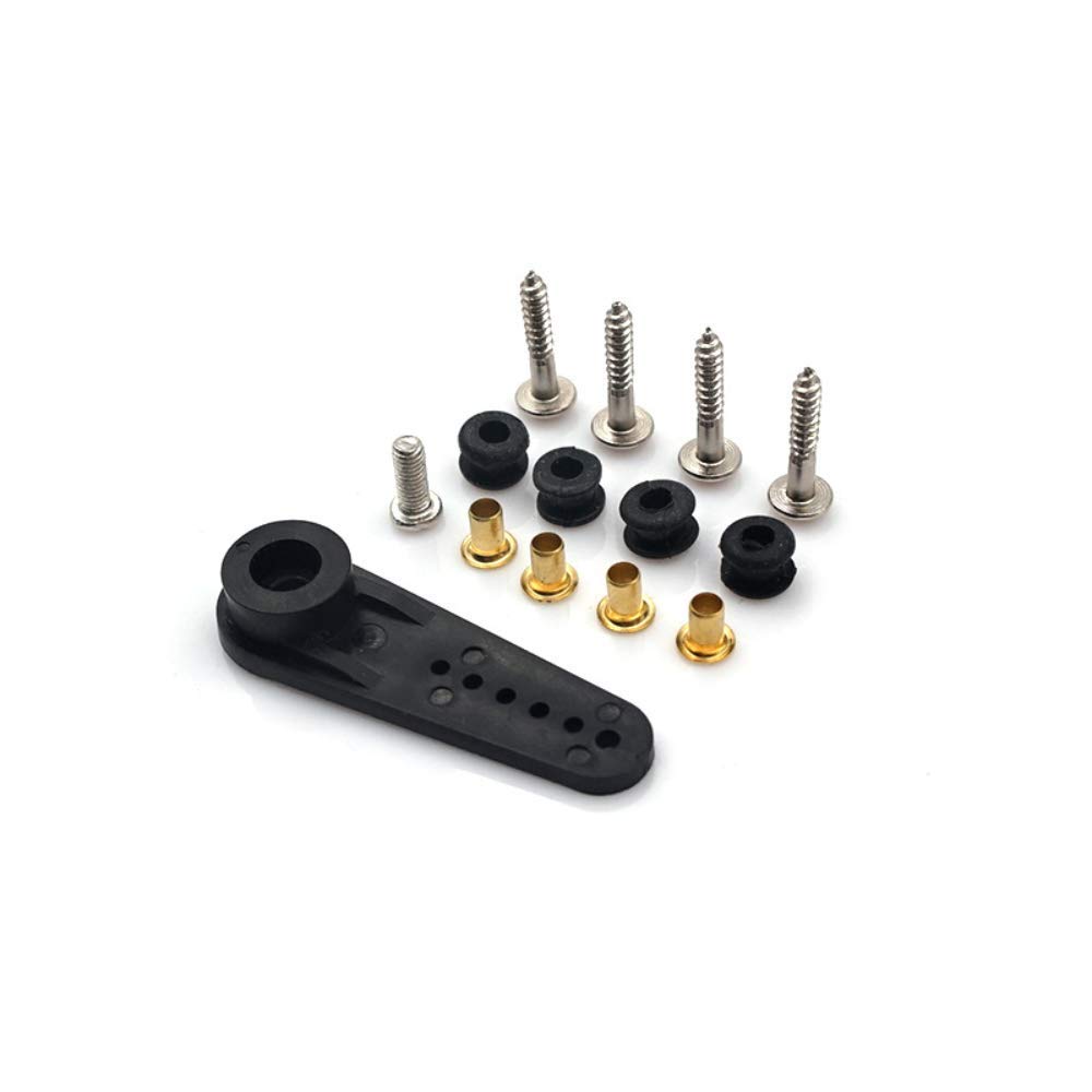 DollaTek Trzyprzewodowe metalowe serwo samochodowe RC, metalowe serwo z akcesoriami instalacyjnymi kompatybilne z Wltoys 12428 12423 RC Cars