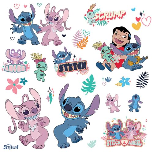 Disney Lilo and Stitch Stitch and Angel Wall Decals by RoomMates RMK5585SCS