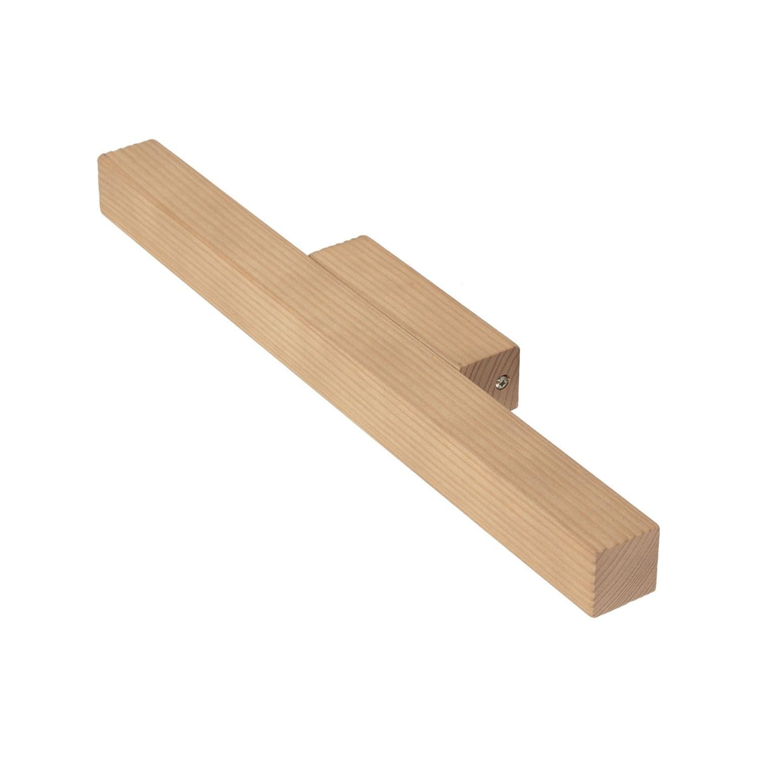 Lámpara cuadro LED madera 46 cm largo pino 3000 K luz blanco cálido 988 lm downlight lámpara cuadro moderno salón espejo dormitorio