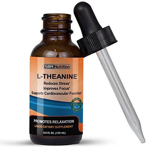 MAX Absorption Liquid L-Theanine Drops | All Natural, Vegan, Alcohol Free, Non-GMO |