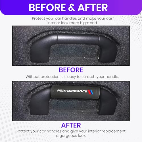Image of Black Car Handle Roof Cover Grab Handle Roof Cover for car Luggage Compartment Lightweight Pack of 2