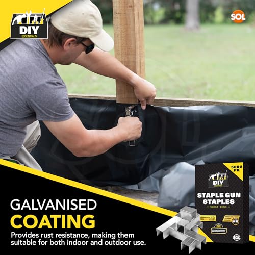 SOL 5000pk Staple Gun Staples Type 53-14mm – Heavy-Duty Galvanised Staples for Upholstery, DIY, and Office Use – Compatible with Most Staple Guns – Durable & Reliable Refill Pack 4 SOL 5000pk Staple Gun Staples Type 53-14mm – Heavy-Duty Galvanised Staples for Upholstery, DIY, and Office Use – Compatible with Most Staple Guns – Durable & Reliable Refill Pack - Image 4