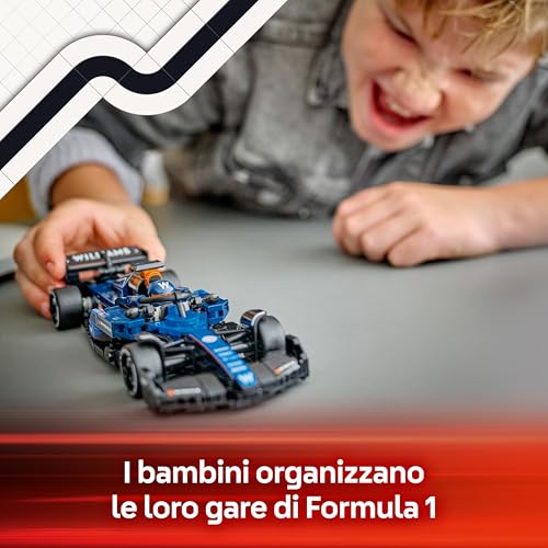Speed Champions Auto da Corsa F1 Williams Racing FW46 Macchina Giocattolo da Collezione da Formula 1 con Minifigure - Modello per Bambini da 10 Anni e per Adulti Fan dell'Automobilismo 77249 - Lego - Immagine 2