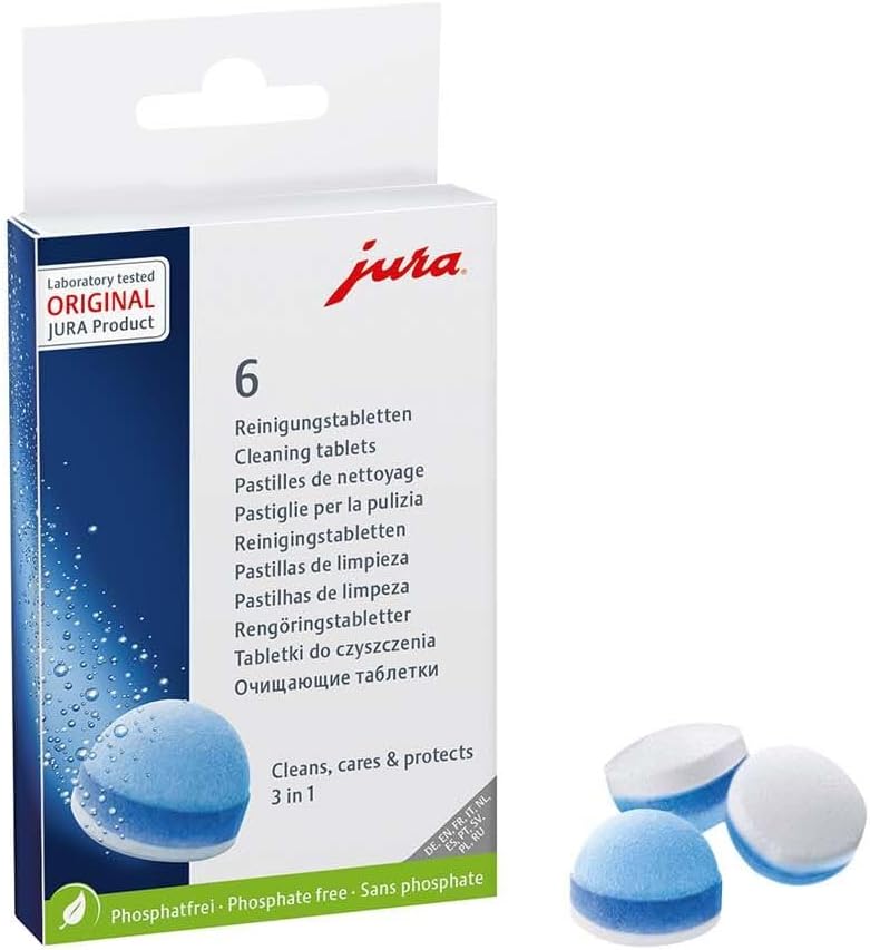 Jura 3-Phase Espresso Cleaning Tablets (6 Count)