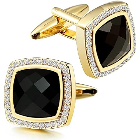 HAWSON Gold Diamond Crystal Cufflinks Cover