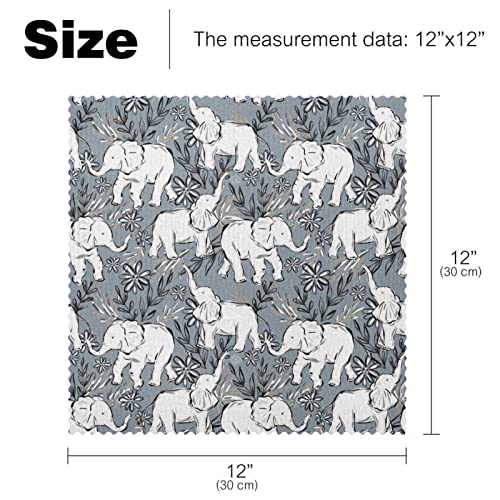 Set de table éléphant résistant à la chaleur et antidérapant lavable