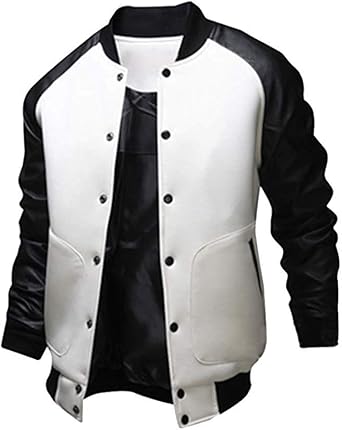 Chaqueta universitaria cuero Clearance