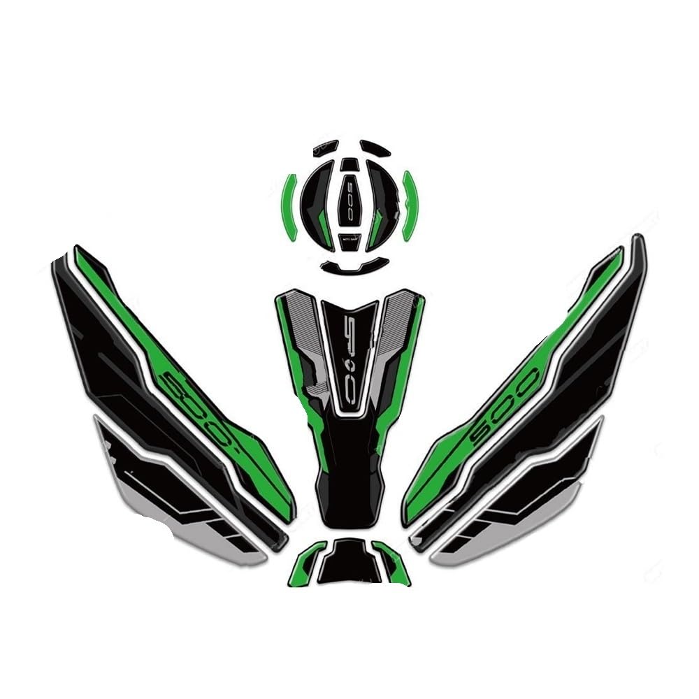 Motorcycle Fuel Tank Sticker for Z500 Z 500 2024 Motorcycle Fuel Tank Pad Sticker Tank Protection Decals Fuel Tank Protector Fuel Tank Sticker Protector