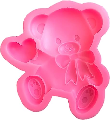 WskLinft Molde de chocolate DIY de grado alimenticio con forma de corazón, molde para hornear fondant, utensilios de cocina, accesorios de panadería