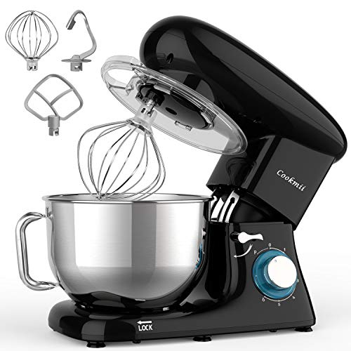 Cookmii Stand Mixer, 660W Dough Mixer with 5.5 Quart Stainless Steel Bowl, Kitchen
