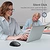 TECKNET Wireless Mouse Rechargeable, 2.4G USB-A Silent Mouse, Quiet Click, 6 Adjustable 4800 DPI, Cordless Computer Mouse, Ergonomic Mouse for Laptop, 6 Buttons Mouse for Chromebook, Ergo Grip #4