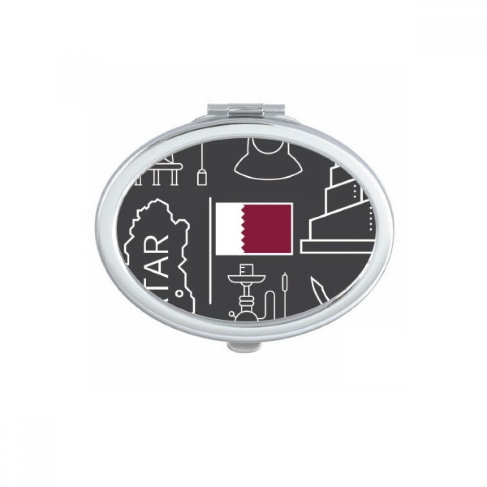Miroir de poche Qatar portable pour retouches maquillage en voyage