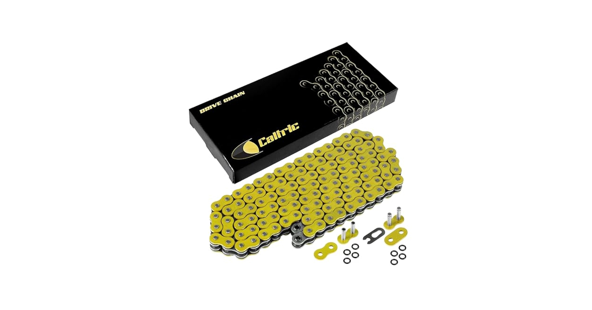 Amazon.com: Caltric O-Ring Yellow Drive Chain Compatible
