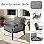 ALAULM Aluminum Patio Furniture Set with Coffee Table Rectangular?5-seat Outdoor Sectional Furniture w/5.1" Cushions?Patio Conversation Set for Porch, Backyard, Poolside-Grey