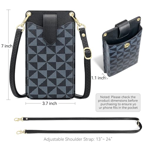 Image of Peacocktion Small Crossbody Cell Phone Purse for Women, Lightweight Mini Small Crossbody Bags for Women with Card Slots