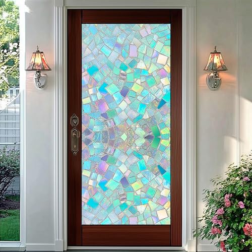Película para ventana adhesiva de vidrio con diseño colorido miniatura 6