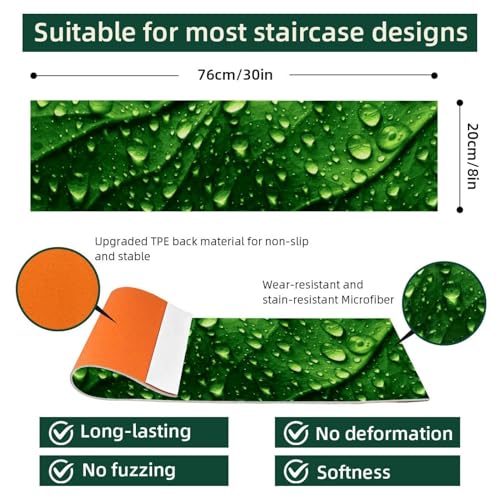 Tapis d'escalier antidérapants de qualité supérieure, protection marches bois 15 pcs - 5
