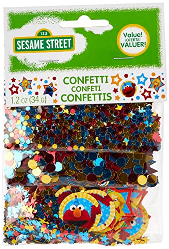 Confettis Sesame Street Amscan 361672 multicolores pour fête