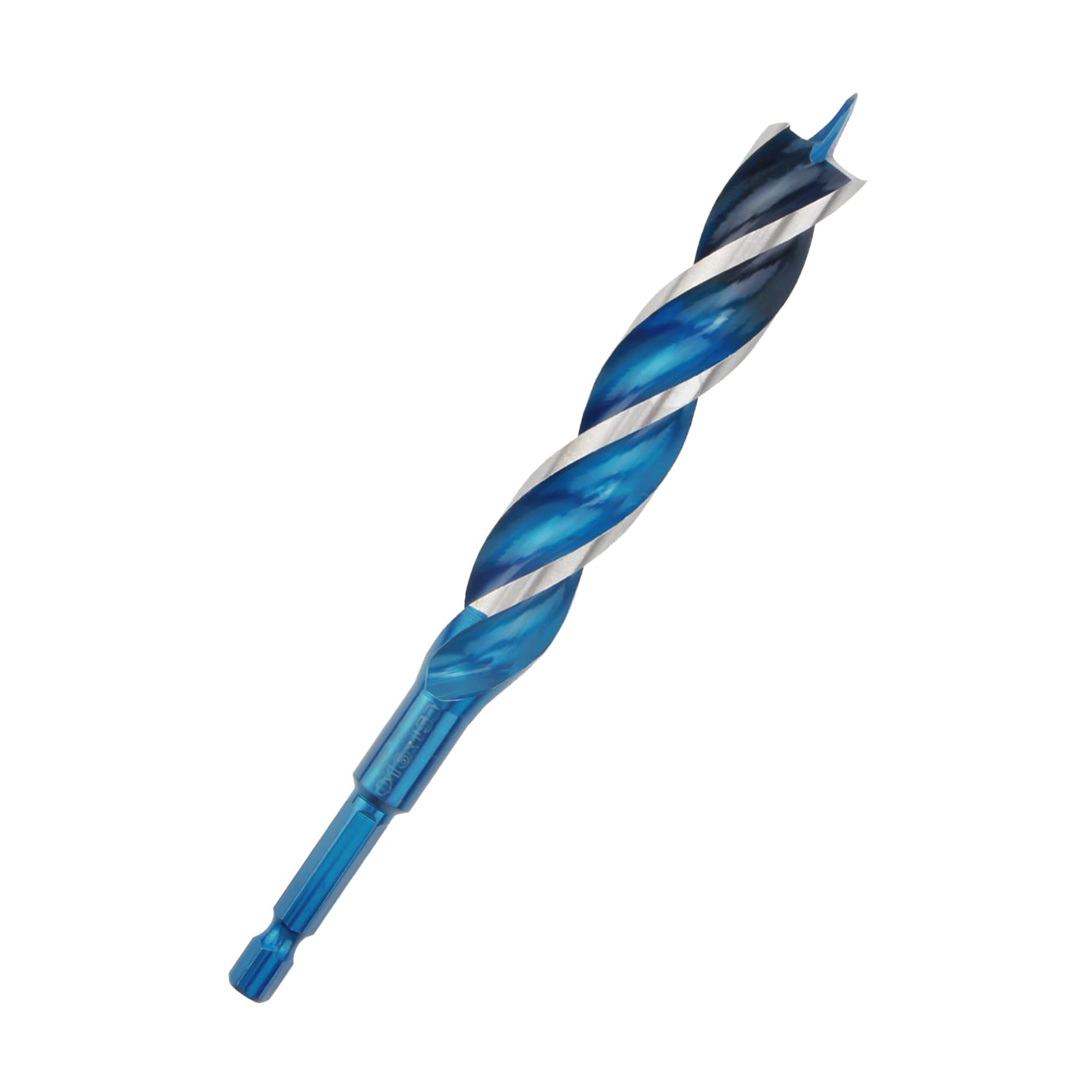 KEWAYOWoodworking Drill Bit, 16mm Three-Slot Four-Edge Auger Drill Bit, Hex Shank Woodworking Twist Drill, for Door Lock Wood Slotting Tool