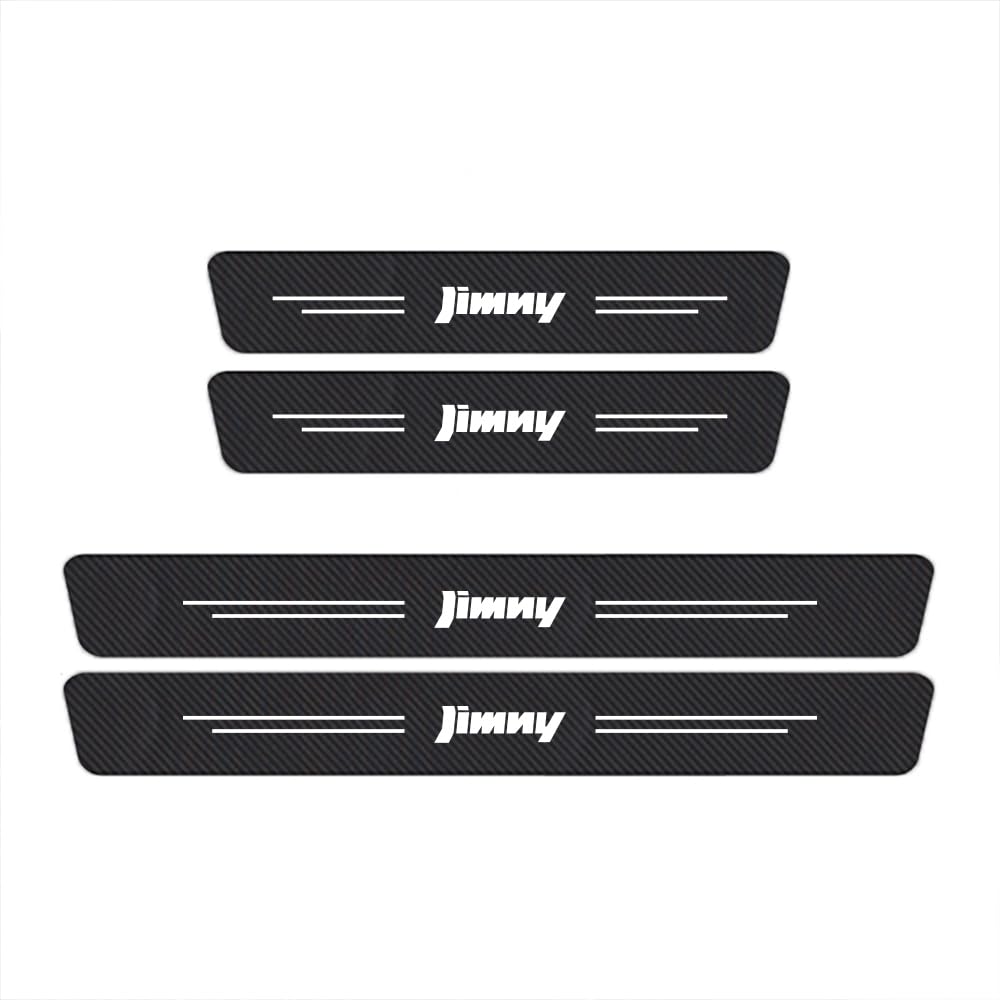 Sdyayfge Normal 4Pcs Kick Plates Car Door Sill Protector,For Suzuki Jimny