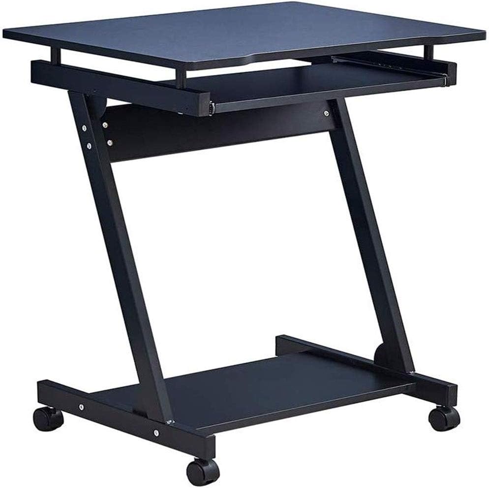 JTKDL Soluciones de Oficina Ejecutiva Equipo portátil Soporte del Escritorio de la Tabla en la Bandeja del Regazo de TV Cama Ruedas de Madera con ventilación Lateral ergonómico Stand Up Sentado-Negro