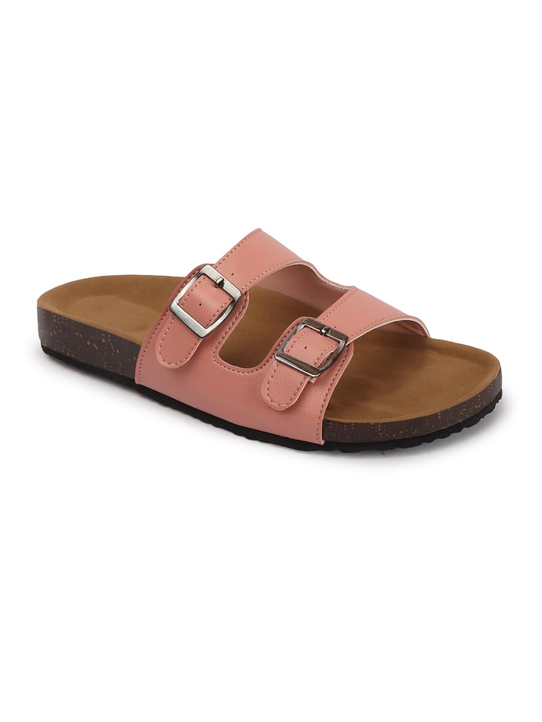 Slip-On Flats for Women | Adjustable Buckle Sandals | Soft Cushion Footbed | Casual Comfortable Footwear-image-27